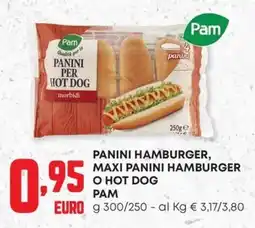 Panorama Panini hamburger Pam offerta