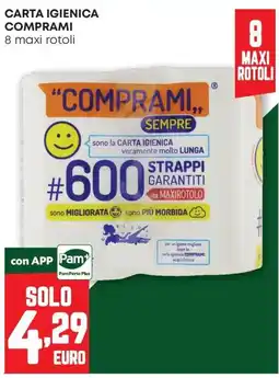 Pam Carta igienica Comprami offerta