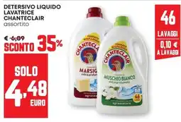 Pam Detersivo liquido lavatrice Chanteclair assortito offerta