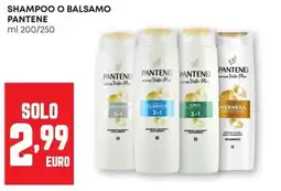 Pam Shampoo o balsamo Pantene offerta