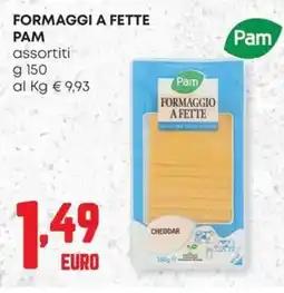 Panorama Pam formaggi a fette offerta