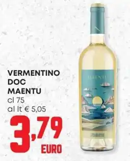 Panorama Vermentino Doc Maentu offerta