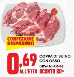 Pam Coppa di suino con osso offerta