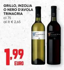 Pam Grillo, Inzolia o Nero d'Avola Trinacria offerta