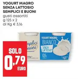 Pam Yogurt magro bianco senza lattosio offerta