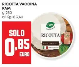 Panorama Ricotta vaccina Pam offerta