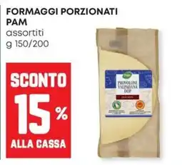 Panorama Formaggi porzionati Pam assortiti offerta
