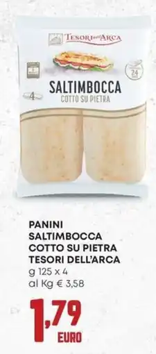 Panorama Panini saltimbocca cotto su pietra tesori dell'arca offerta