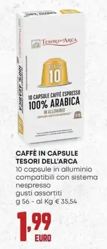 Panorama Caffè in capsule Tesori dell'Arca offerta