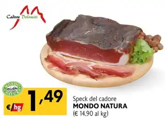 Eurospesa Speck del cadore mondo natura offerta