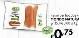 Eurospesa Panini per hot dog Mondo Natura offerta