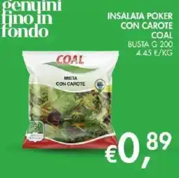 Coal Insalata poker con carote Coal offerta