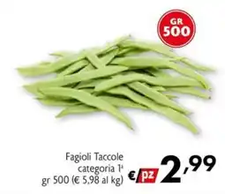 Eurospesa Fagioli Taccole categoria 1ª offerta