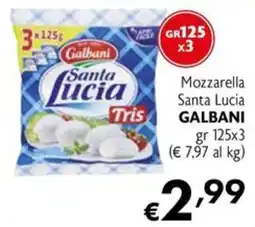 Eurospesa Mozzarella Santa Lucia Tris offerta