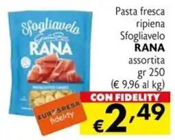Eurospesa Pasta fresca ripiena Sfogliavelo RANA offerta