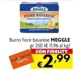 Eurospesa Burro fiore bavarese Meggle offerta