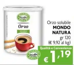Eurospesa Orzo solubile Mondo Natura offerta