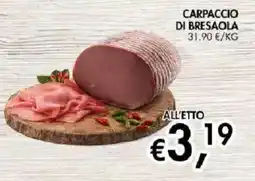 Coal Carpaccio di bresaola offerta