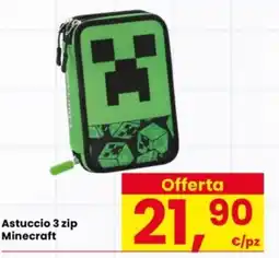 Interspar Astuccio 3 zip Minecraft offerta