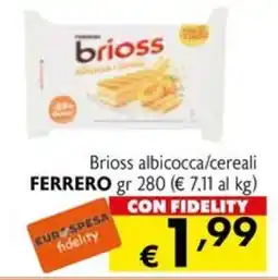 Eurospesa Brioss albicocca/cereali offerta