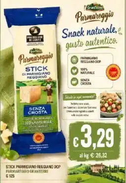 Coal Stick Parmigiano Reggiano DOP Parmareggio Granterre offerta