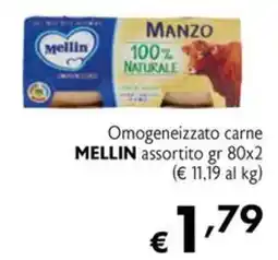 Eurospesa Omogeneizzato carne MELLIN offerta