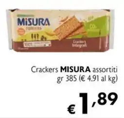 Eurospesa Crackers MISURA assortiti offerta