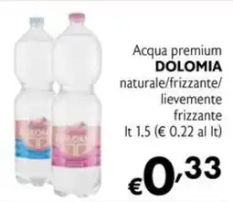 Eurospesa Acqua premium Dolomia offerta