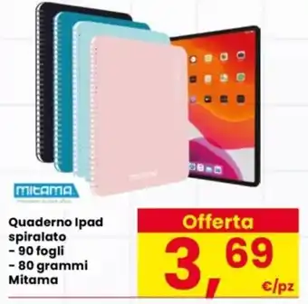 Quaderno Ipad spiralato Mitama