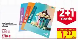 Interspar Maxi quaderno Be More offerta