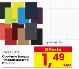 Interspar Quaderno Ecoqua Fabriano offerta