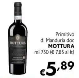 Eurospesa Primitivo di Manduria doc Mottura offerta