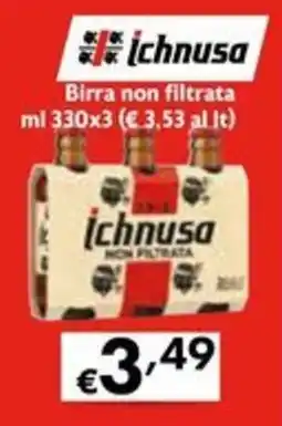 Eurospesa Birra non filtrata Ichnusa offerta