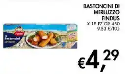 Coal Bastoncini di merluzzo Findus offerta