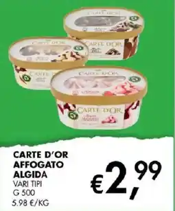 Coal Carte d'or affogato algida offerta