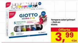 Interspar Tempera colori primari Giotto offerta