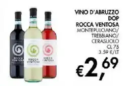 Coal Vino d'Abruzzo Dop Rocca Ventosa offerta