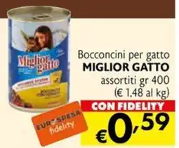Eurospesa Bocconcini per gatto Miglior Gatto offerta
