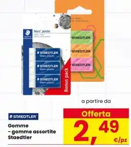 Interspar Gomme - gomme assortite Staedtler offerta