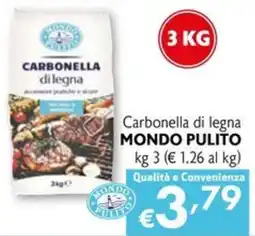 Eurospesa Carbonella di legna Mondo Pulito offerta