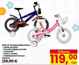 Interspar MTB 14" bambina/bambino Esperia offerta