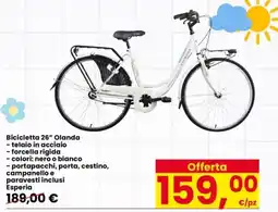 Interspar Bicicletta 26" Olanda Esperia offerta