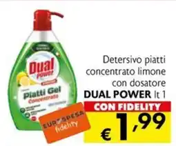 Eurospesa Detersivo piatti concentrato limone Dual Power offerta