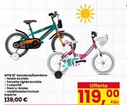 Interspar MTB 16" bambina/bambino Esperia offerta