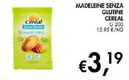 Coal Cereal Senza Glutine Madeleine offerta