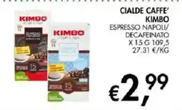Coal Cialde caffè Kimbo Espresso Napoli/Decaffeinato offerta