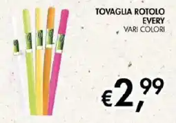 Coal Tovaglia rotolo Every offerta