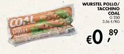 Coal Wurstel di pollo e tacchino Coal offerta