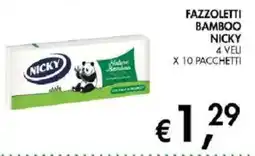 Coal Fazzoletti bamboo Nicky offerta