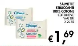 Coal Salviette struccanti 100% cotone Cotoneve offerta